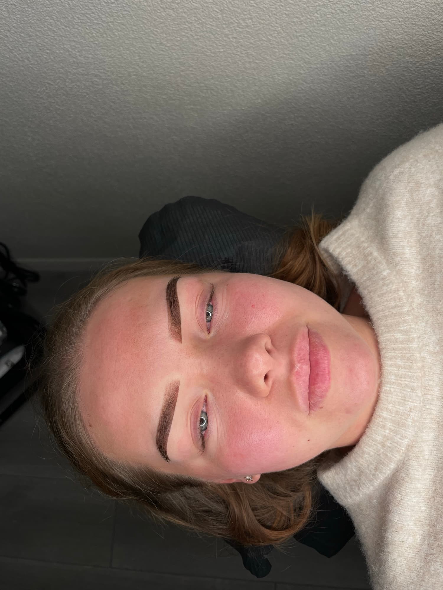 Resultaat van een wenkbrauwbehandeling.
